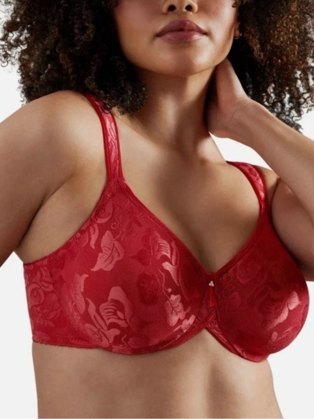 Wacoal Women’s Plus Awareness Unlined Full Figure Underwire Bra,Red,42H,New. R9A